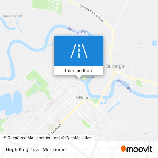 Hugh King Drive map