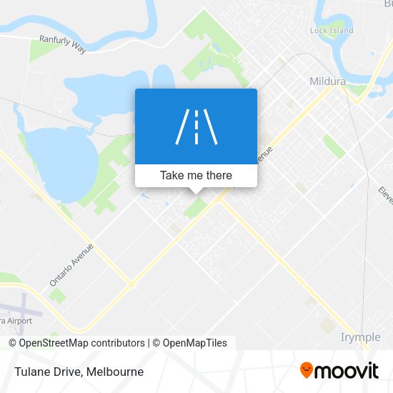 Tulane Drive map
