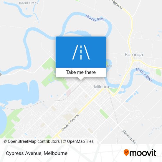 Cypress Avenue map