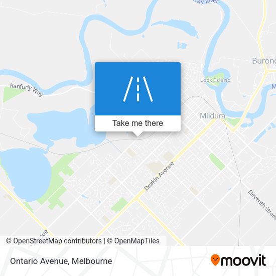 Ontario Avenue map