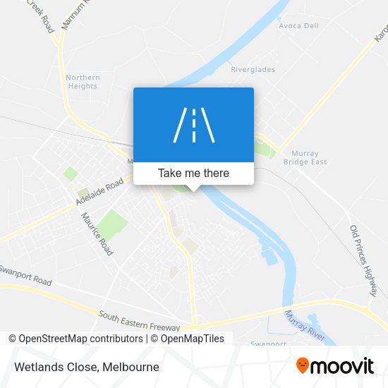 Wetlands Close map