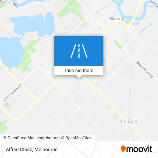 Alfred Close map