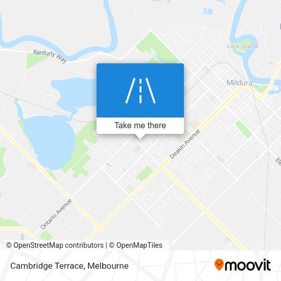Cambridge Terrace map