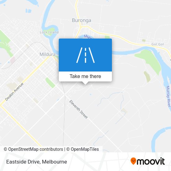 Eastside Drive map