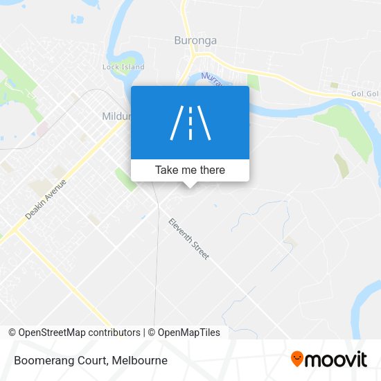 Boomerang Court map