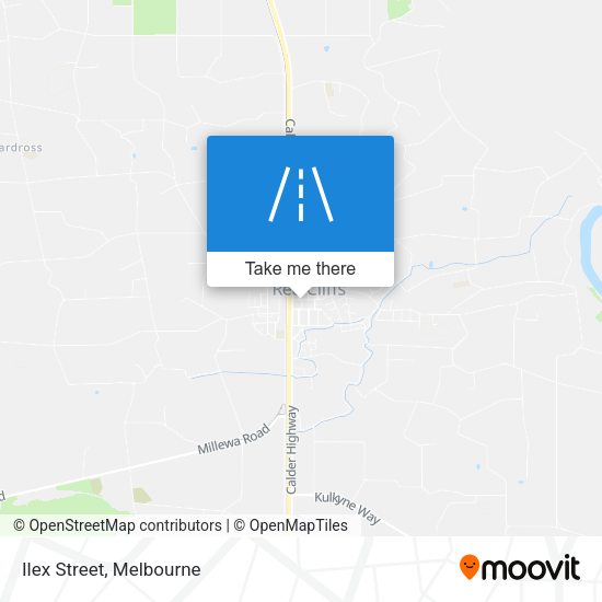 Ilex Street map