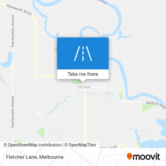 Fletcher Lane map