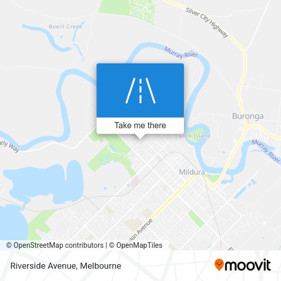 Riverside Avenue map
