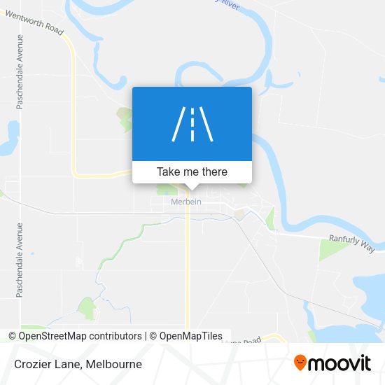 Crozier Lane map