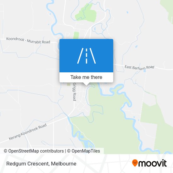 Redgum Crescent map