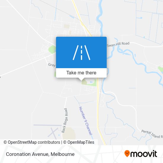 Coronation Avenue map