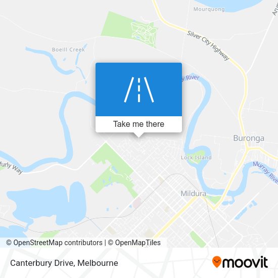 Canterbury Drive map