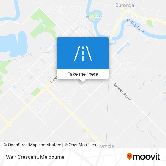 Weir Crescent map