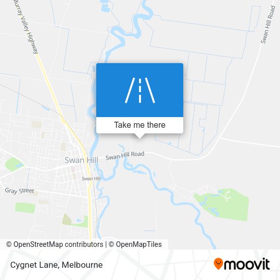 Cygnet Lane map