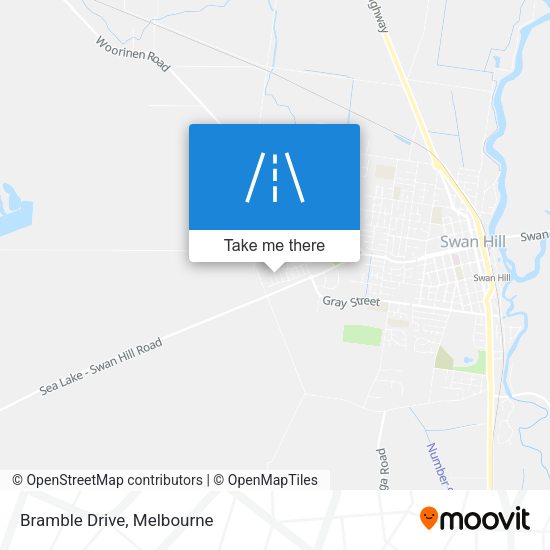 Bramble Drive map