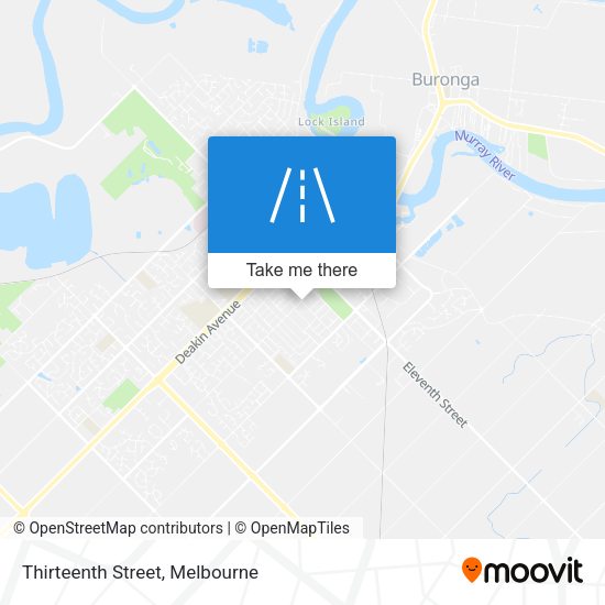Thirteenth Street map
