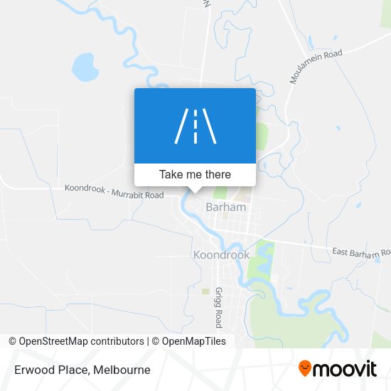 Erwood Place map