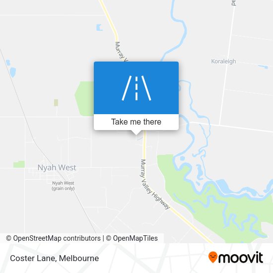 Coster Lane map