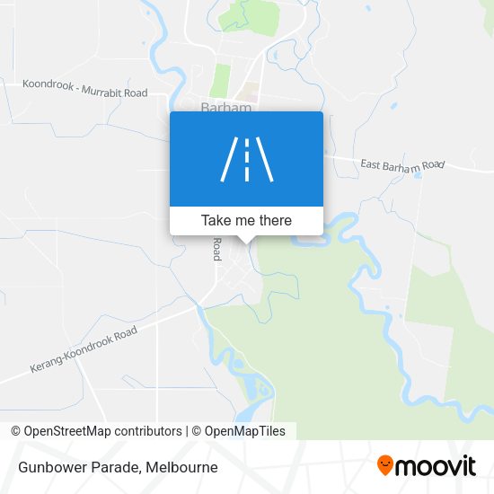 Gunbower Parade map