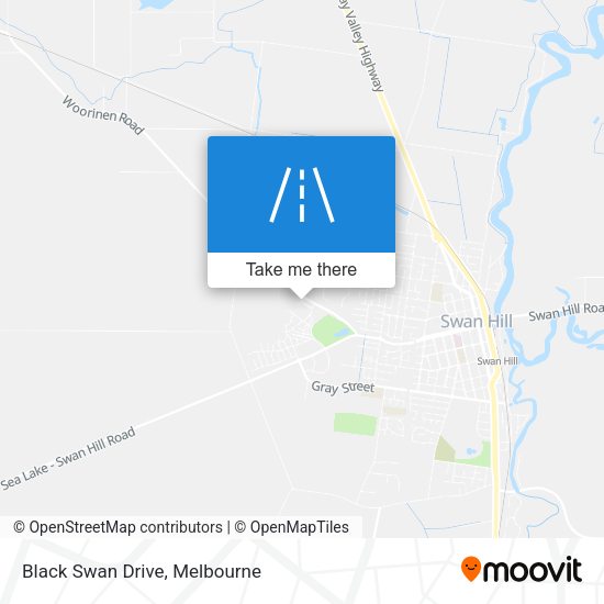 Black Swan Drive map