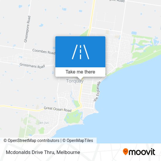 Mcdonalds Drive Thru map