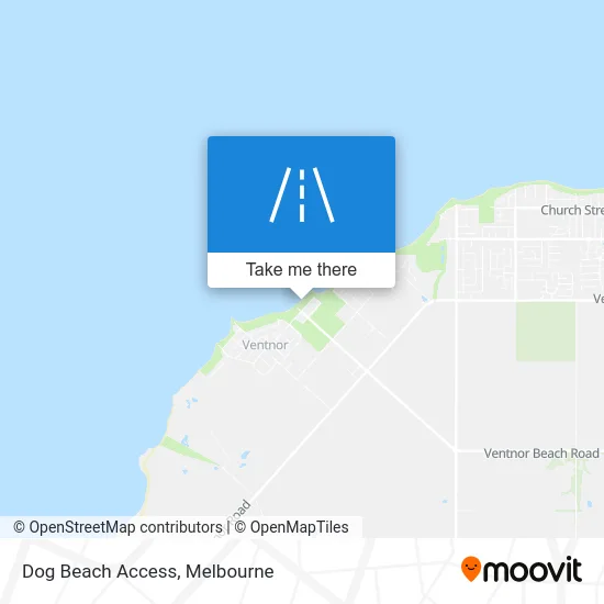 Mapa Dog Beach Access