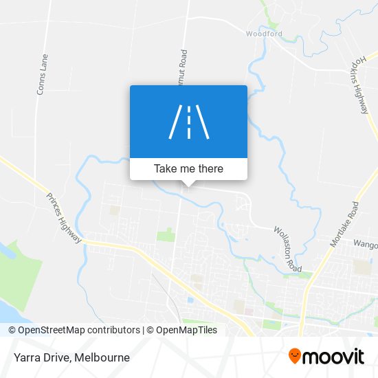 Yarra Drive map