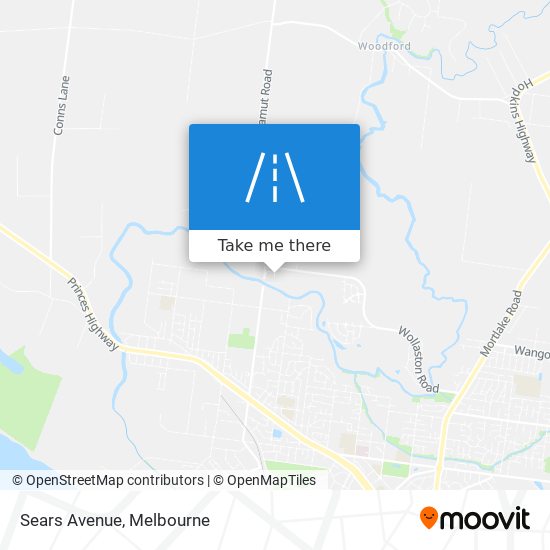Sears Avenue map