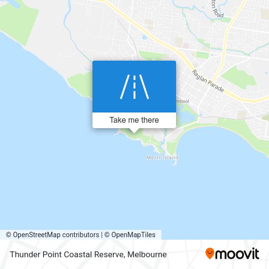 Thunder Point Coastal Reserve map