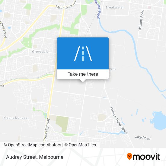 Audrey Street map