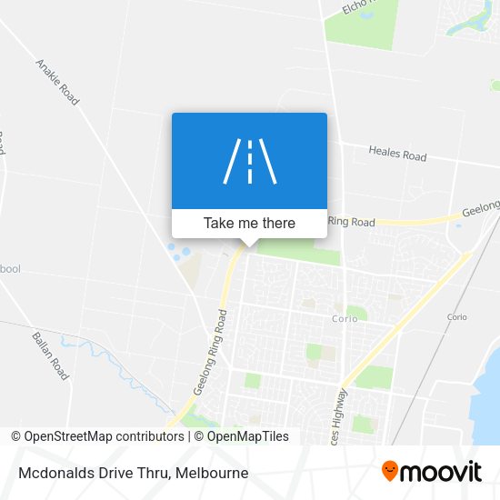 Mcdonalds Drive Thru map