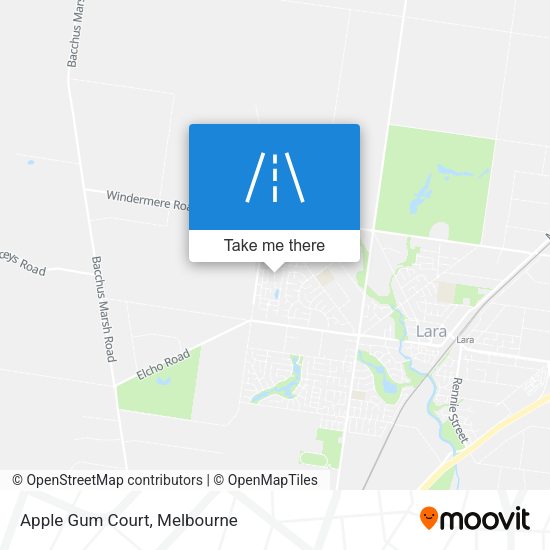 Apple Gum Court map