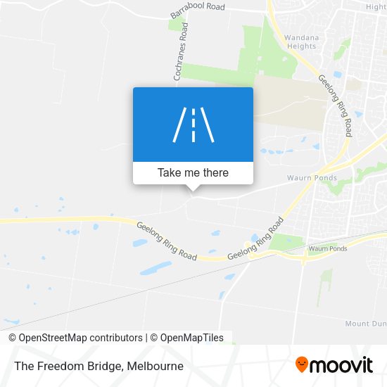 The Freedom Bridge map
