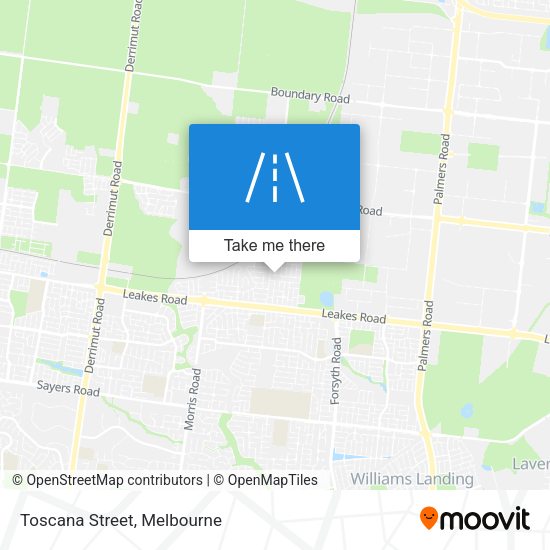 Toscana Street map