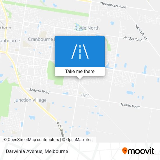 Darwinia Avenue map