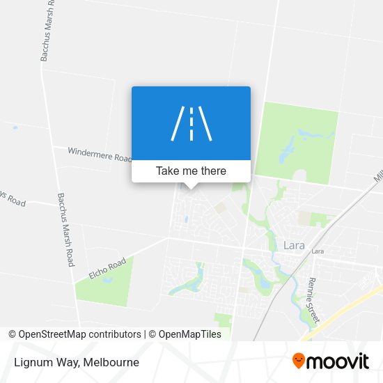 Lignum Way map