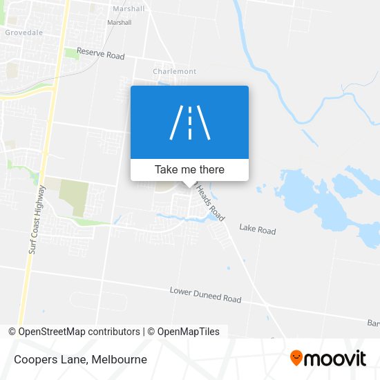 Coopers Lane map