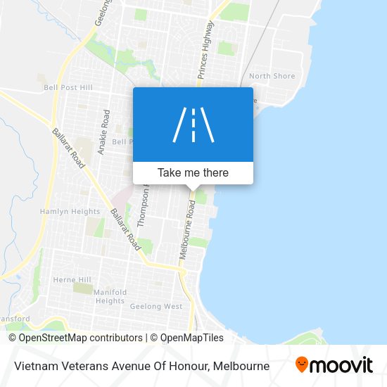 Vietnam Veterans Avenue Of Honour map