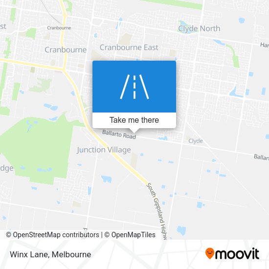 Winx Lane map