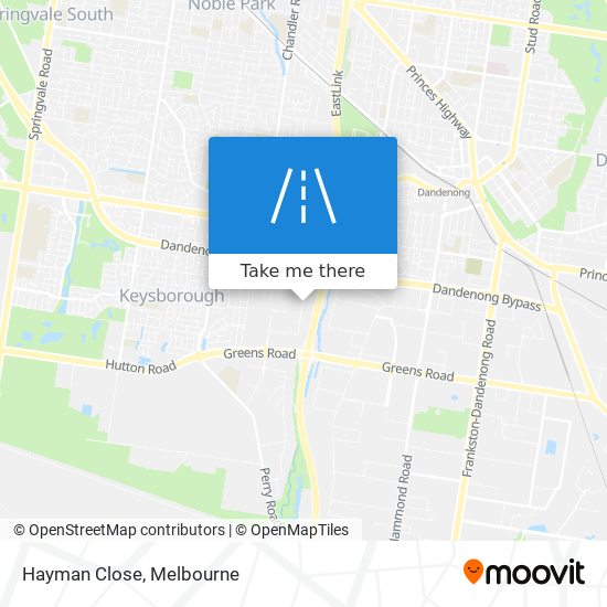 Hayman Close map
