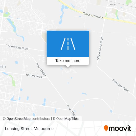 Lensing Street map