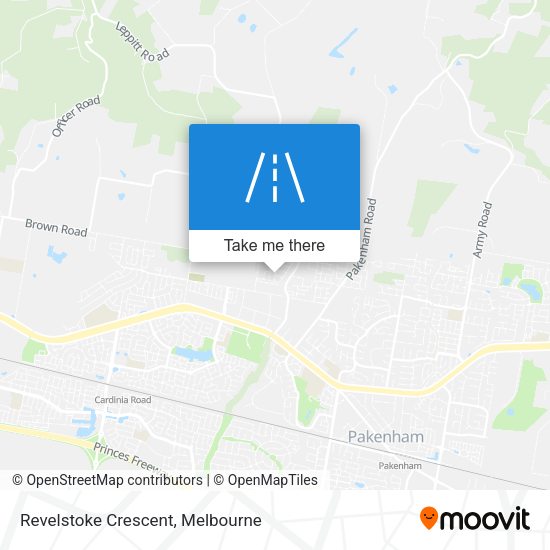 Revelstoke Crescent map