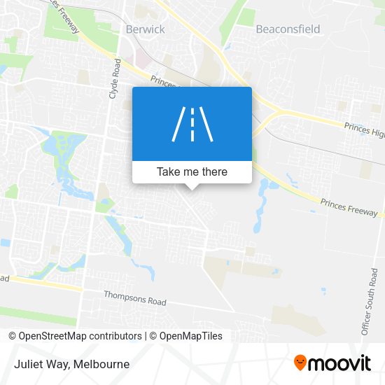 Juliet Way map