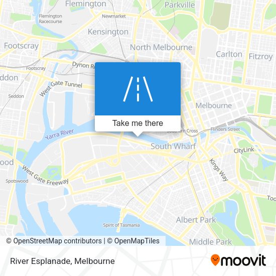River Esplanade map