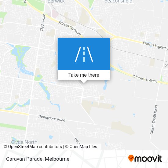 Caravan Parade map