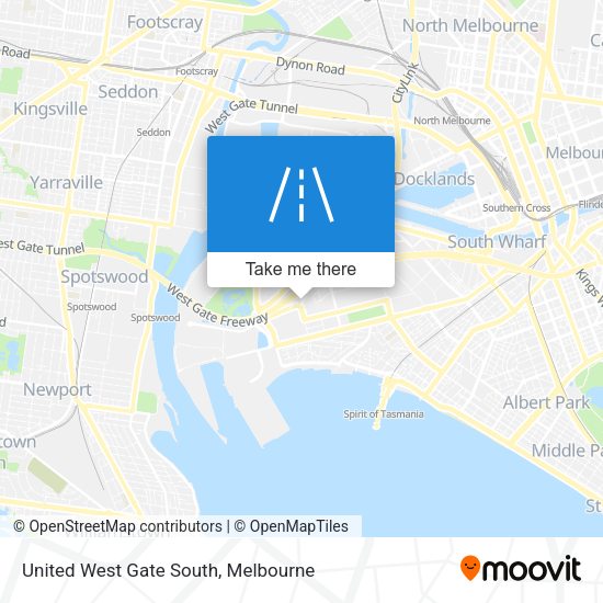 United West Gate South map