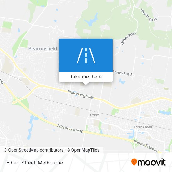 Elbert Street map