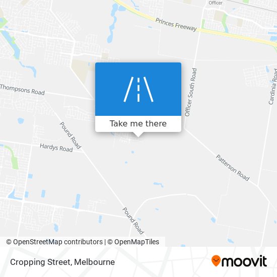 Cropping Street map