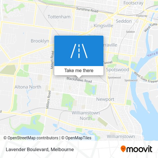 Lavender Boulevard map