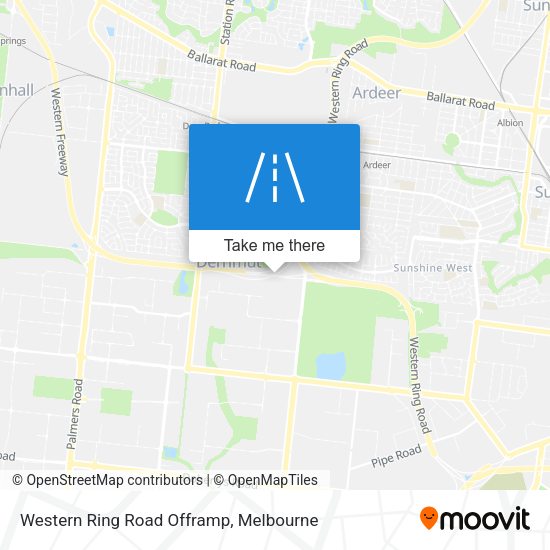Western Ring Road Offramp map